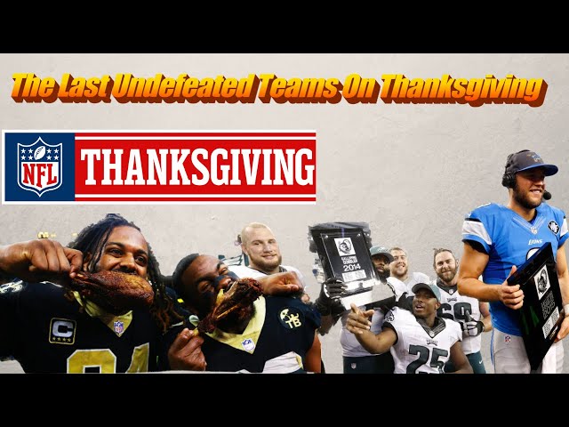 What NFL Teams Play on Thanksgiving This Year?