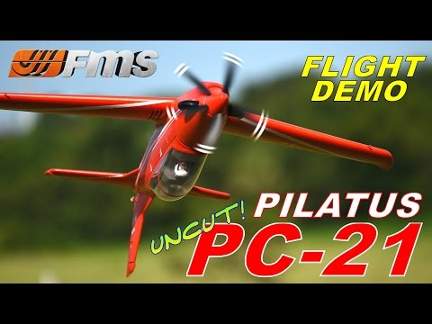 FMS PILATUS PC-21 1100mm UNCUT FLIGHT DEMO By: RCINFORMER - UCdnuf9CA6I-2wAcC90xODrQ