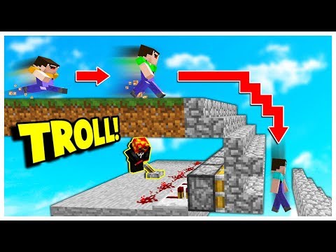 INSANE FAKE PISTON STAIR TRAP! *BEST TROLL* (Minecraft Skywars Trolling) - UC70Dib4MvFfT1tU6MqeyHpQ