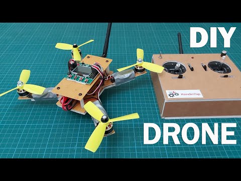 How To Make Drone With Hand-made Radio Control. DIY Drone - UCgjJGE17yfovAvWUzEJFENA