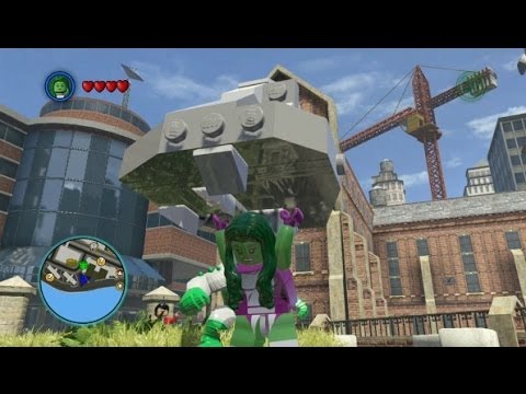 LEGO Marvel Super Heroes - Unlocking She-Hulk + Free Roam Gameplay (Character Token Guide) - UCg_j7kndWLFZEg4yCqUWPCA