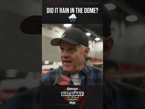 🌧️ Kenny was right. It rained in the Dome overnight 🤠 #DirtInDecember - dirt track racing video image