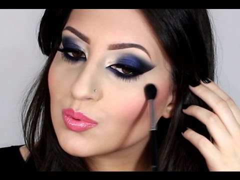 ♡ Airbrush Makeup Dramatic Royal Blue | Melissa Samways ♡ - UCW6Y7bWm7MaJyJY2M0Zduig