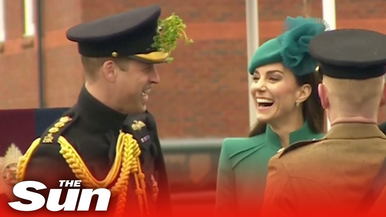 Prince William and Kate wear green as they enjoy St Patrick’s Day parade