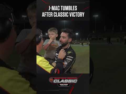 😬 You alright, mate? James McFadden took a tumble after winning the Grand Annual Sprintcar Classic! - dirt track racing video image