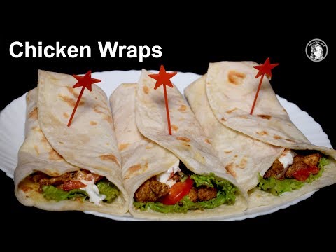 Chicken Wraps Recipe - How to make Chicken Wraps - Homemade Wraps Recipe - UCQ2P7C8UGoVM6AhqsVx-M0Q