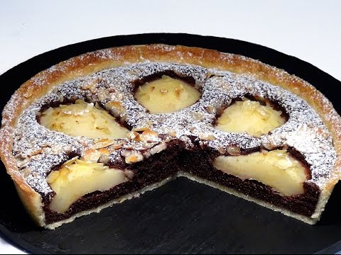 Receta Tarta de peras con almendras y chocolate - Recetas de cocina, paso a paso, tutorial - UC5ONfXPjWgqElh0NZaRJ1tg