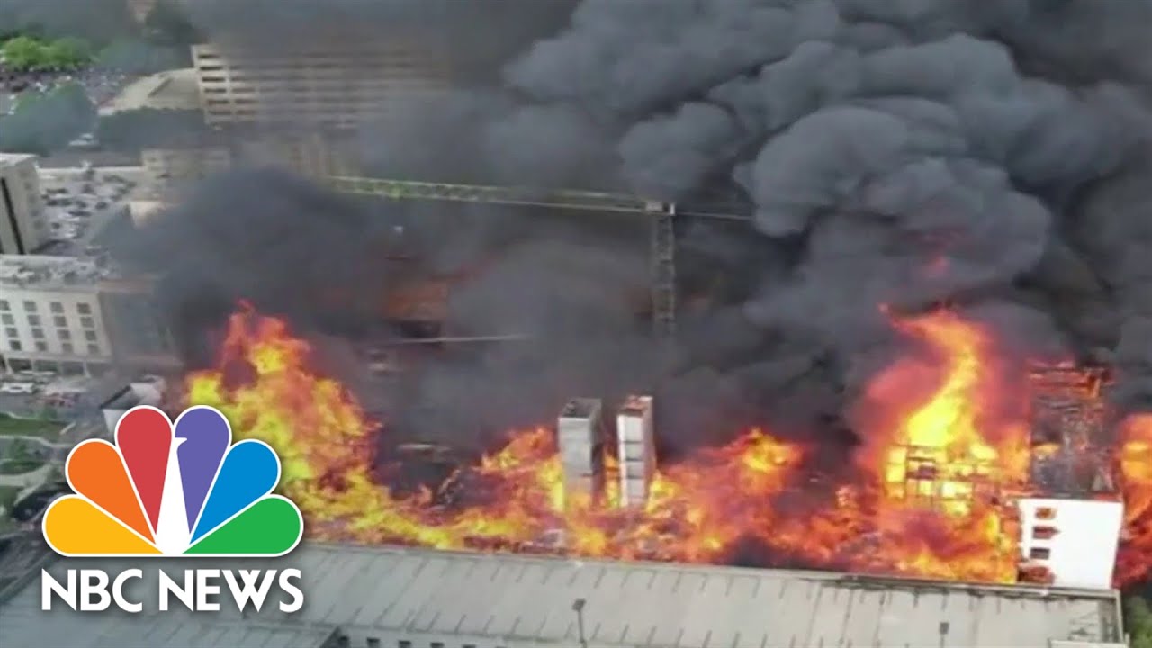 Two construction workers missing following massive fire in Charlotte