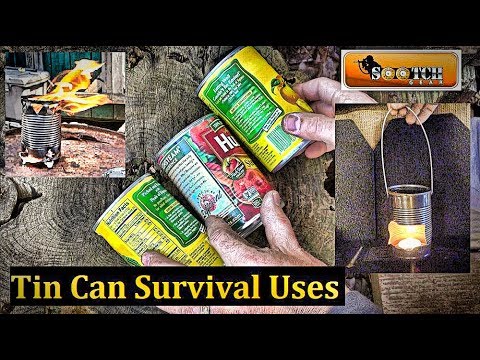 Tin Cans :12 Survival Hacks/ Uses