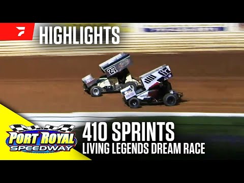 Living Legends Dream Race | 410 Sprints Twin 25s at Port Royal Speedway 8/17/24 | Highlights - dirt track racing video image