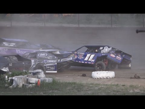 Modifieds A-Feature at Mount Pleasant Speedway, Michigan on 05-26-2023!! - dirt track racing video image