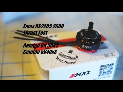 Emax RS2205 2600kv Thrust Test // 1400g on a 5" prop? - UCwu8ErWfd6xiz-OS4dEfCUQ