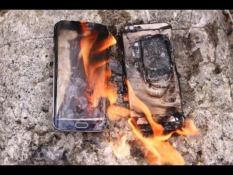 Burning Samsung Galaxy S6 Edge VS iPhone 6 Fire Test - Will It Melt? - UCj34AOIMl_k1fF7hcBkD_dw