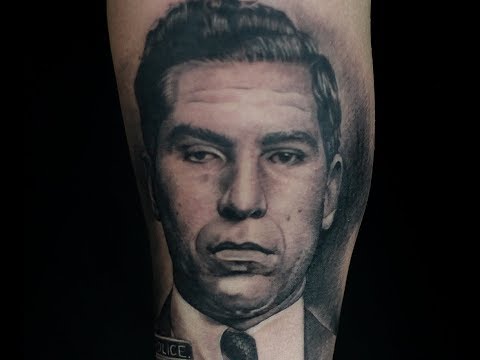 Lucky luciano tattoo-tattoo time lapse