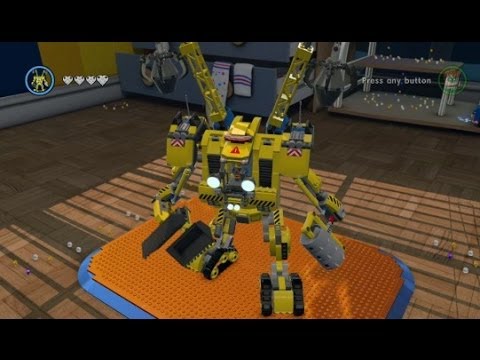 LEGO Movie Videogame - Golden Instruction Build #13 - Emmet's Mech Showcase - UCg_j7kndWLFZEg4yCqUWPCA