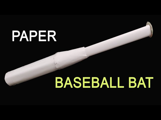 How to Make a Baseball Bat Out of Paper
