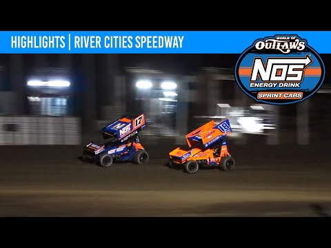 World of Outlaws NOS Energy Drink Sprint Cars | River Cities Speedway | June 7, 2024 | HIGHLIGHTS - dirt track racing video image