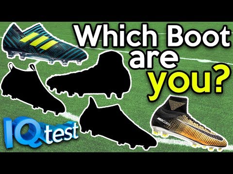 WHICH FOOTBALL BOOT ARE YOU?! IQ PERSONALITY TEST - UCs7sNio5rN3RvWuvKvc4Xtg