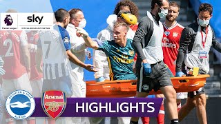 Später Rückschlag für Arsenal - Leno verletzt | Brighton - Arsenal 2:1 | Highlights - Premier League