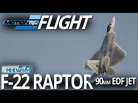 Freewing F-22 Raptor 90mm EDF Jet - Flight Review - Motion RC - UCubk5oFcnH0G47QJsj22fKw