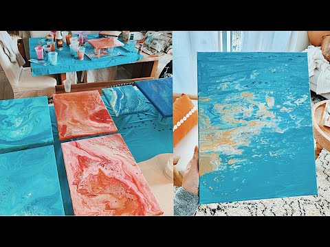 DIY FLUID ART - using $2 paint and dish soap | viviannnv