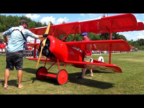 GIANT FOKKER DR-1 WITH 7 CYL. 820cc VALACH RADIAL ENGINE - UC1QF2Z_FyZTRpr9GSWRoxrA