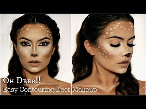 Easy Deer Makeup Tutorial | Halloween - UC-1-zPmT368J8JRbsK_1keA