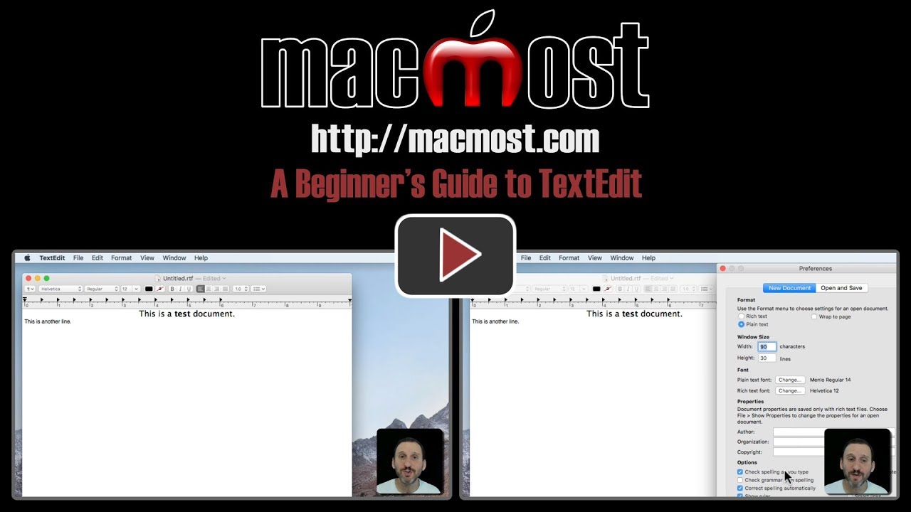 A Beginners Guide To Textedit Macmost 7854