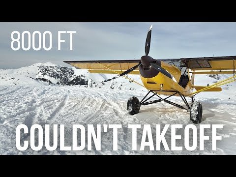 8000 FT mountain LANDING - The Worst Place To Land My KITFOX!! Landed BUT couldn't takeoff :(