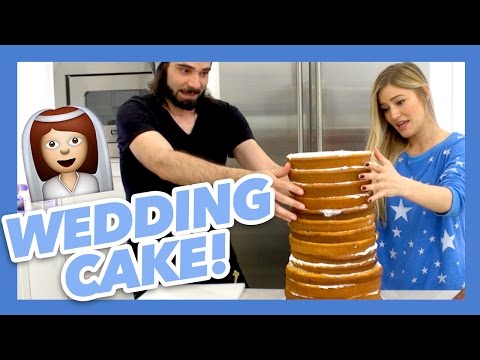 HOW TO MAKE A WEDDING CAKE! | iJustine - UCey_c7U86mJGz1VJWH5CYPA