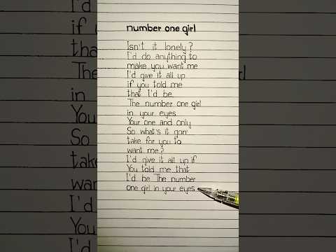 ROSÉ - number one girl (Lyrics) #numberonegirl #rosé #lyrics