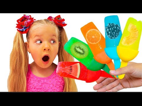 Diana makes fruit Ice Cream