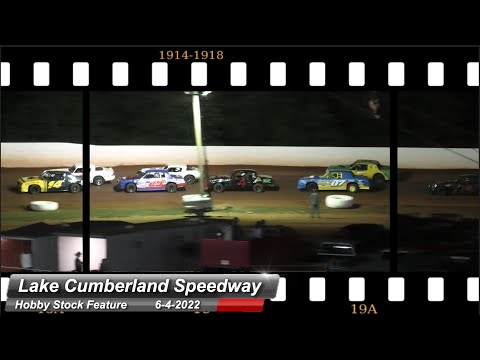 Lake Cumberland Speedway - Hobby Stock Feature - 6/4/2022 - dirt track racing video image