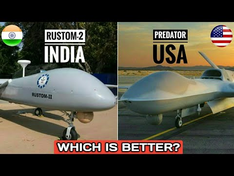 India's Rustom-2 Vs US Predator Drone - DRDO Rustom-2 Vs MQ-1 Predator | Which Is Better? (Hindi) - UCQRIKdVEcMTIBaoHLMEN5uA