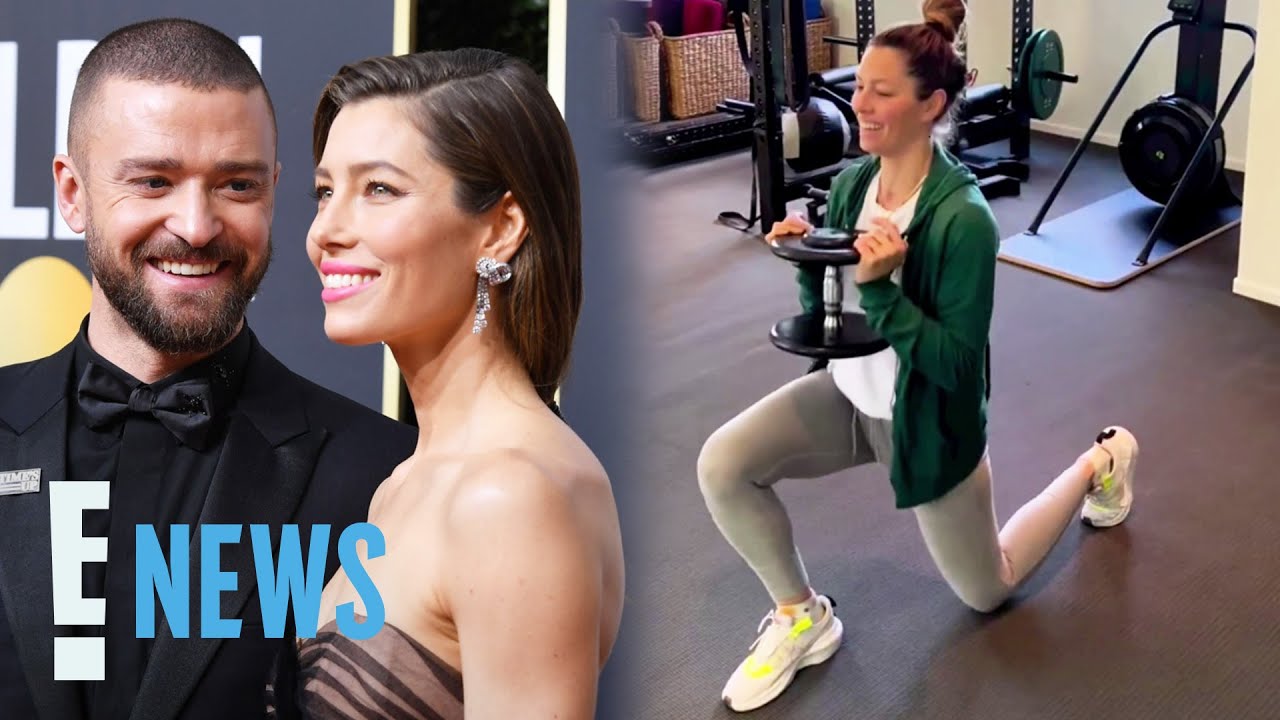 Justin Timberlake Attempts to Distract Jessica Biel During Leg Workout | E! News
