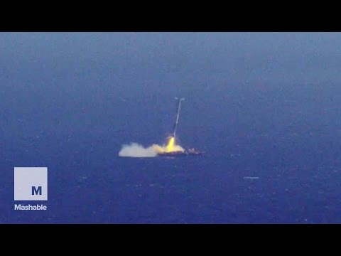 SpaceX rocket tries to land vertically, then explodes in new video | Mashable - UCL8Nxsa1LB9DrMTHtt3IKiw