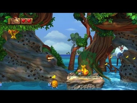 Donkey Kong Country Tropical Freeze 100% Walkthrough - World 1-2 Secret Exit, 1-A, 1-3 - UCg_j7kndWLFZEg4yCqUWPCA