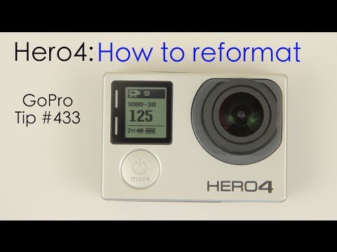 Hero4: How To Reformat Memory Card- GoPro Tip #433 - UCTs-d2DgyuJVRICivxe2Ktg