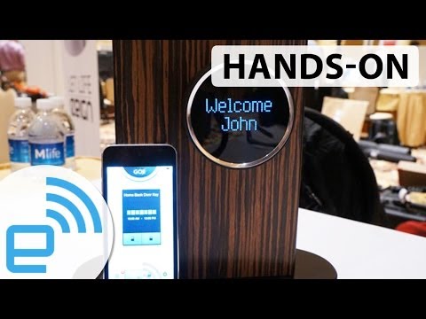 Goji Smartlock hands-on at CES 2014 | Engadget - UC-6OW5aJYBFM33zXQlBKPNA