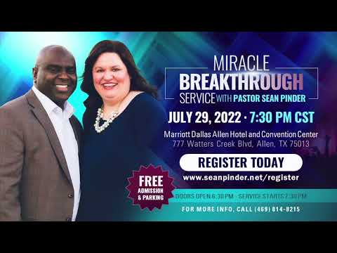 Breakthrough Service with Pastor Sean Pinder Ad