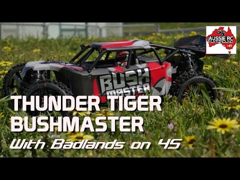 Thunder Tiger Bush Master Running Video with Badlands - UCOfR0NE5V7IHhMABstt11kA