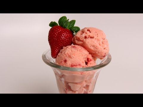 Homemade Strawberry Ice Cream Recipe - Laura Vitale - Laura in the Kitchen Episode 359 - UCNbngWUqL2eqRw12yAwcICg