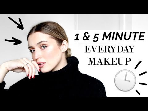 ⏱ 1 & 5 MINUTE EVERYDAY MAKEUP LOOKS ⏱ | allanaramaa - UCewjCoiB__Fikintrj0uLfg