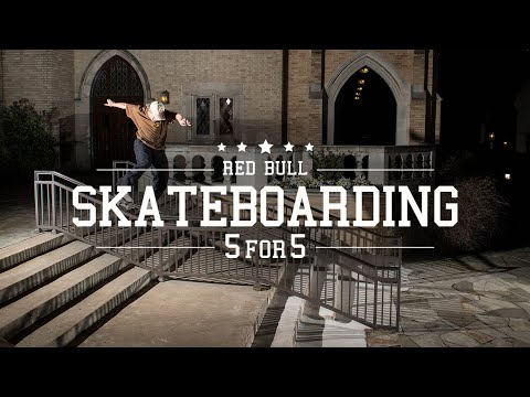 Five Skateboarders, Five Hammers Each | Red Bull Skateboarding 5 for 5 - UCblfuW_4rakIf2h6aqANefA