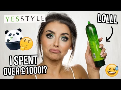 I SPENT OVER £1000 ON KOREAN + JAPANESE BEAUTY PRODUCTS!? YESSTYLE MAKEUP HAUL - UCeOYFSJpQT27y3V6faZNC2g