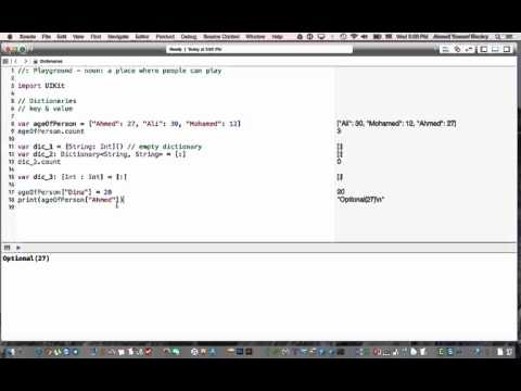 16- Dictionary in Swift 2