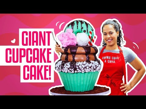 How To Make A GIANT CUPCAKE CAKE | THE SCRAN LINE & Yolanda Gampp | How To Cake It - UCvM1hVcRJmVWDtATYarC0KA