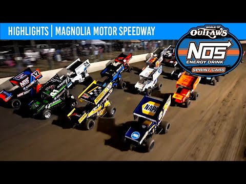 World of Outlaws NOS Energy Drink Sprint Cars Magnolia Motor Speedway | March 25, 2023 | HIGHLIGHTS - dirt track racing video image