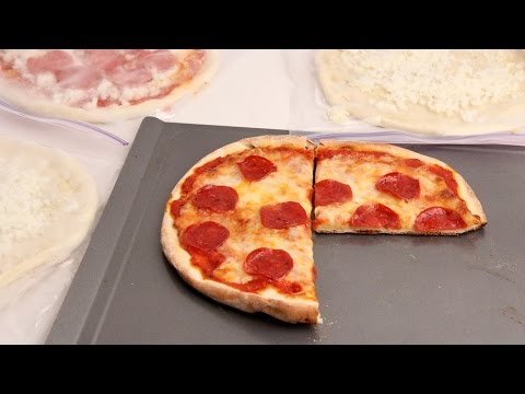 Homemade Frozen Pizzas - Laura Vitale - Laura in the Kitchen Episode 880 - UCNbngWUqL2eqRw12yAwcICg