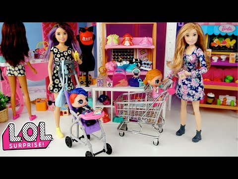 Barbie Sisters Babysitting L.O.L Surprise Confetti Dolls - Barbie Shopping Mall - UCXodGGoCUuMgLFoTf42OgIw